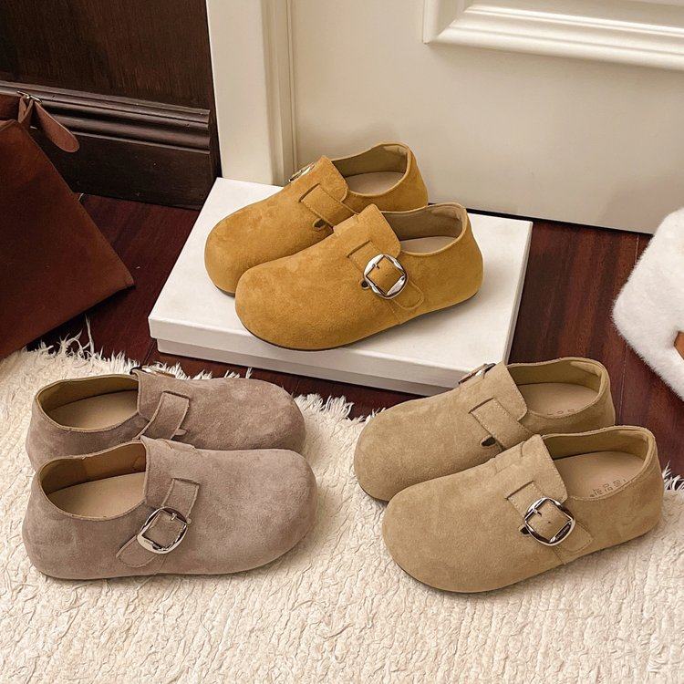 厚底内增高勃肯鞋女深口单鞋圆头一脚蹬懒人鞋休闲鞋2026春季新款,女鞋,深口单鞋,淘宝优惠券,粉丝福利购,淘宝优惠卷