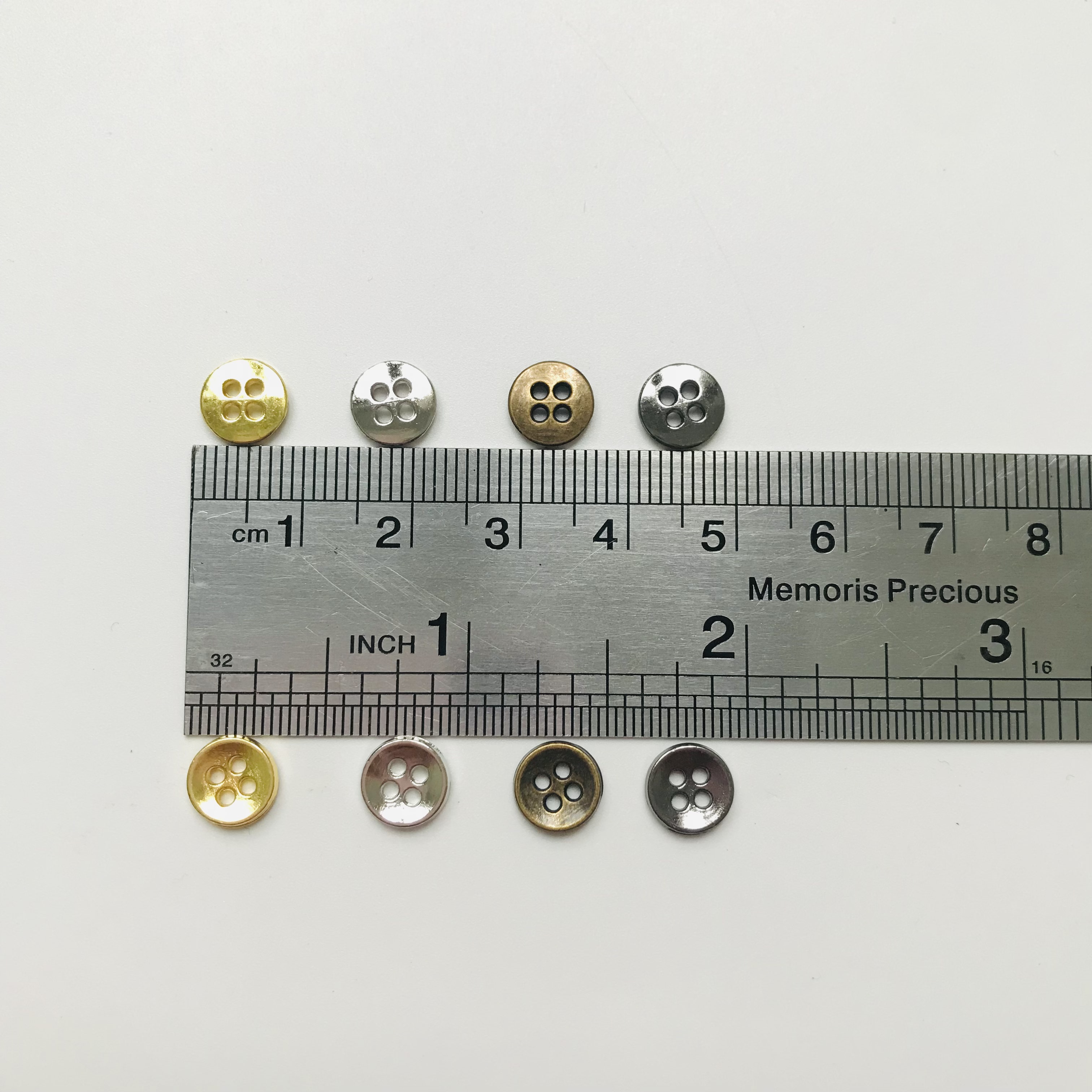 8mm10mm拉布布娃用四眼纽扣BJD玩偶公仔娃衣金属扣辅料diy配件扣