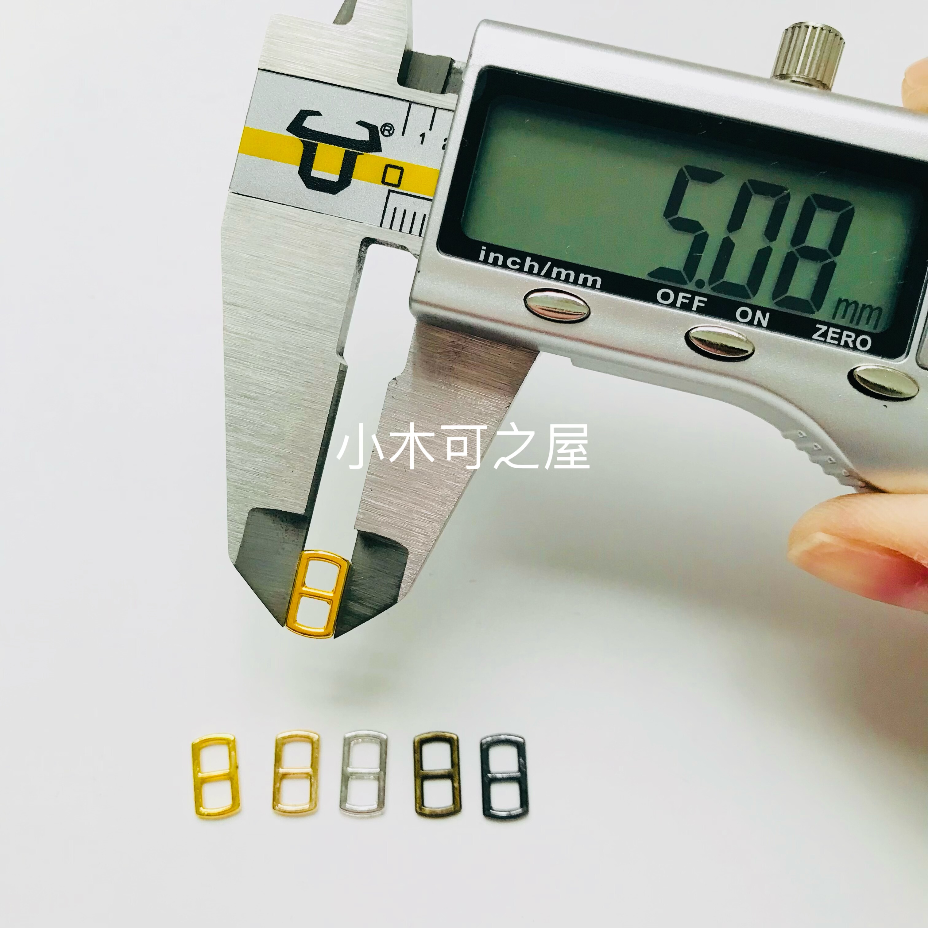 3mm日字扣BJD娃用娃衣扣子背带扣皮带扣包包扣鞋扣金属材料配件