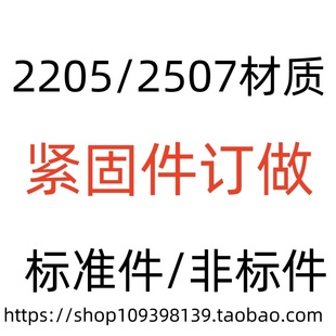 2205 2507材质紧固件订做