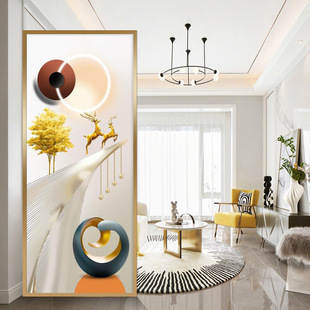 艺术屏风钢化玻璃隔断客厅遮挡装饰现代简约轻奢浴室房间屏风玄关
