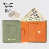 女士高级复古 零钱手工小众设计男 HANATORA 花虎钱包真皮牛皮短款