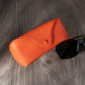 花虎日式 设计感高档 高级男款 风格 太阳镜眼镜盒抗压便携真皮女款