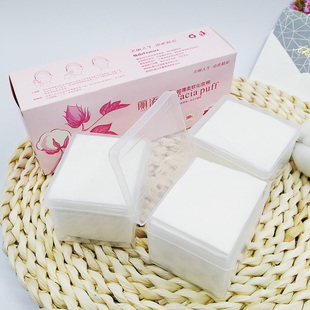 化妆棉卸妆棉超薄旅行装便携式盒装纯棉柔肤棉涂爽肤水棉片300片