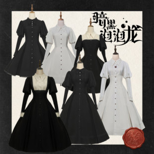 套装 2024暗黑泡泡龙 短款 掉落 摩罗双子lolita 连衣裙 长款