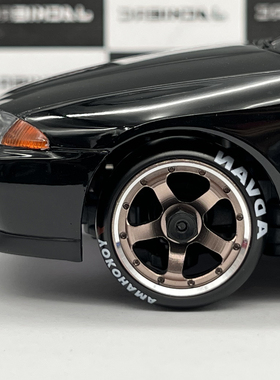 蚊车用 TE37五爪金属铜色 Mini-Z AWD AE24 TG高精度仿真漂移轮毂