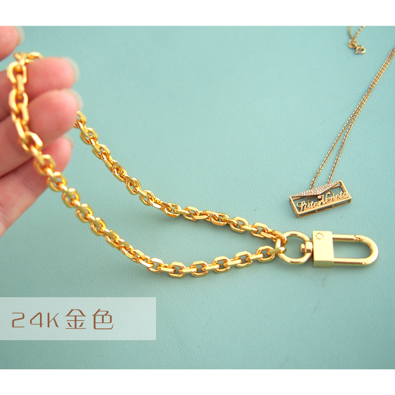 手腕链手提链钥匙链手包短链条单边18厘米女包手腕链包带配件铜链