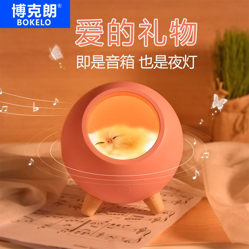 可爱少女心ins小夜灯 充电创意卧室睡眠女生宿舍浪漫床头蓝牙音响