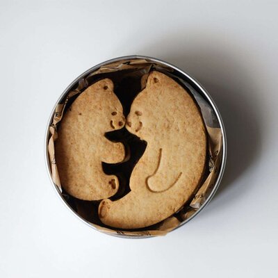 卡通日式亲子可爱熊动物饼干曲奇模具3D立体按压式DIY烘焙工具