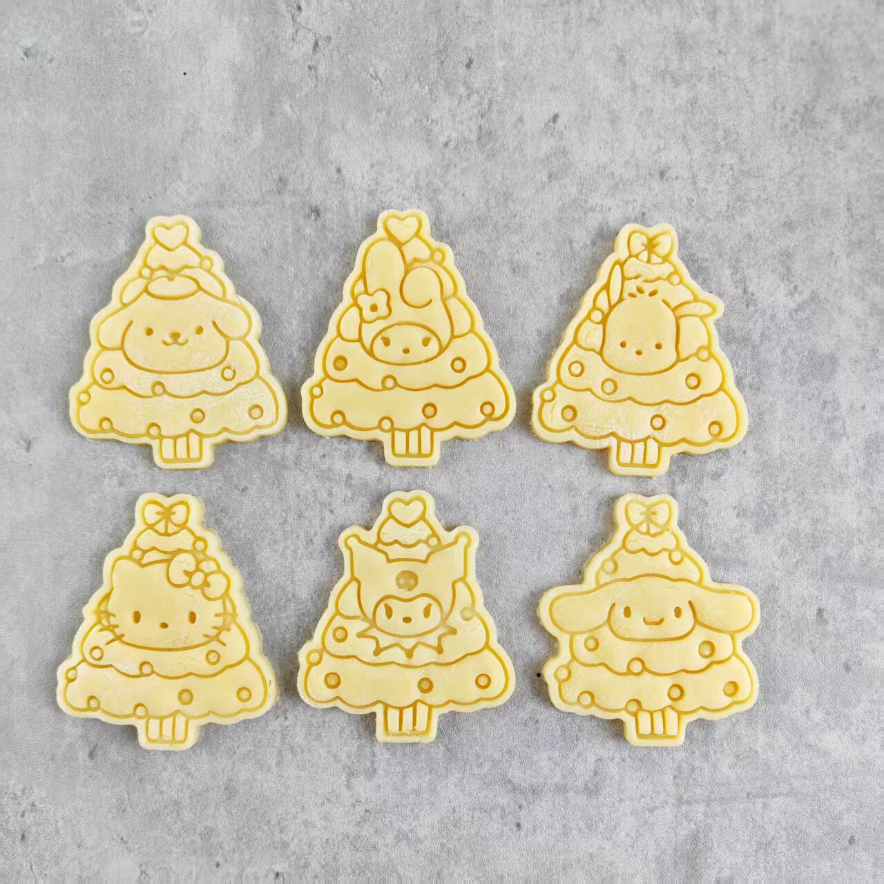 圣诞节卡通饼干模具KT玉桂狗美乐蒂曲奇翻糖3D立体按压式烘培工具