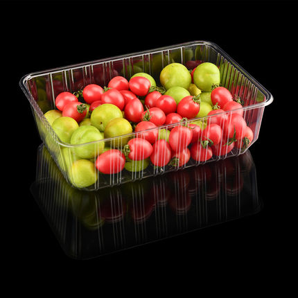 一次性透明无盖长方形1斤4斤装水果外卖盒加厚果草莓菠萝蜜水果盒