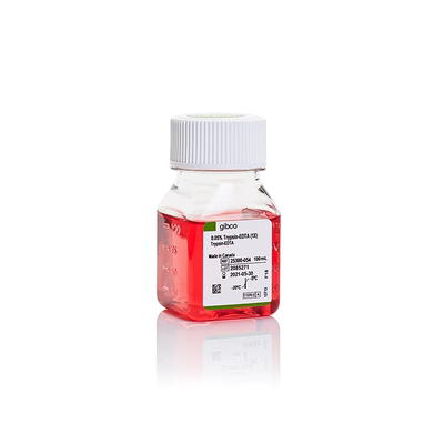 Invitrogen  胰蛋白酶-EDTA (0.05%), 酚红 100ml/500ml