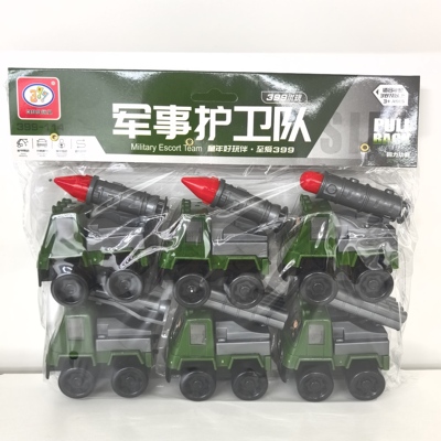 399儿童回力军事护卫队玩具车