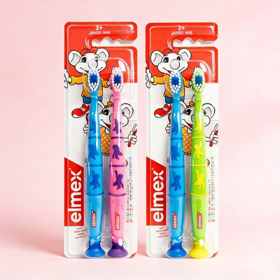 elmex 艾美适 儿童牙刷 2岁以上 双支装软毛0.15mm