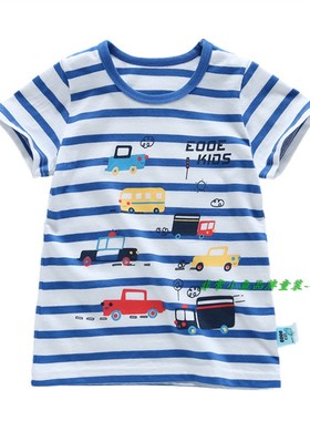 非常小鱼2018夏装28302男童针织背心短袖T恤童装90-130码满百包邮