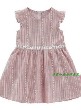 非常小鱼2018夏装28489女童梭织连衣裙裙子童装90-130码满百包邮