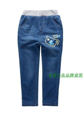非常小鱼2016深秋童装36808男童针织里双层裤子100-130满百包邮