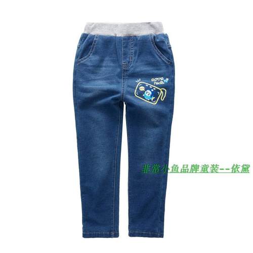 非常小鱼2016深秋童装36808男童针织里双层裤子100-130满百包邮