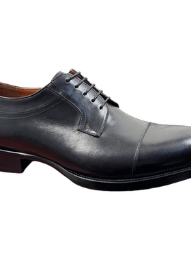 极奢Ber男士牛津鞋牛皮三接头皮鞋商务皮鞋系带正装鞋宴会男鞋