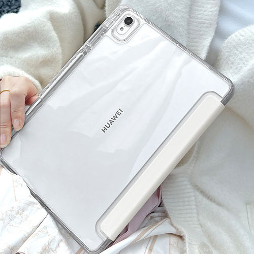 morock华为平板保护套matepad11.5s/11.5晶透Y折有笔槽适用于air12英寸晶钻透明防摔防弯全包专用壳