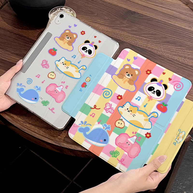 【磁吸拆分】ipad10/9/8代MINI6保护壳air7平板pro11寸A16保护套5儿童防摔壳防弯亚克力硬壳可爱学生价10.2寸