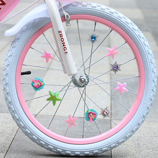 女孩自行车辐条配饰儿童自行车辐条卡通配饰平衡车钢丝车圈装饰品