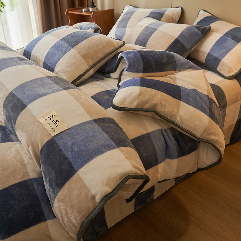 法兰绒被套冬天珊瑚绒绒面双面绒