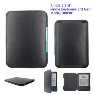 kindle3商务轻奢智能磁吸电子书皮套保护套D00901防摔外壳K3专用