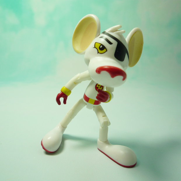 正版Danger Mouse神勇小白鼠DM动漫关节可动手办摆件模型现货景品