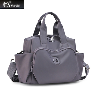 玛莎世家斜跨包2025新款休闲尼龙布斜挎包大容量轻便单肩手提包女