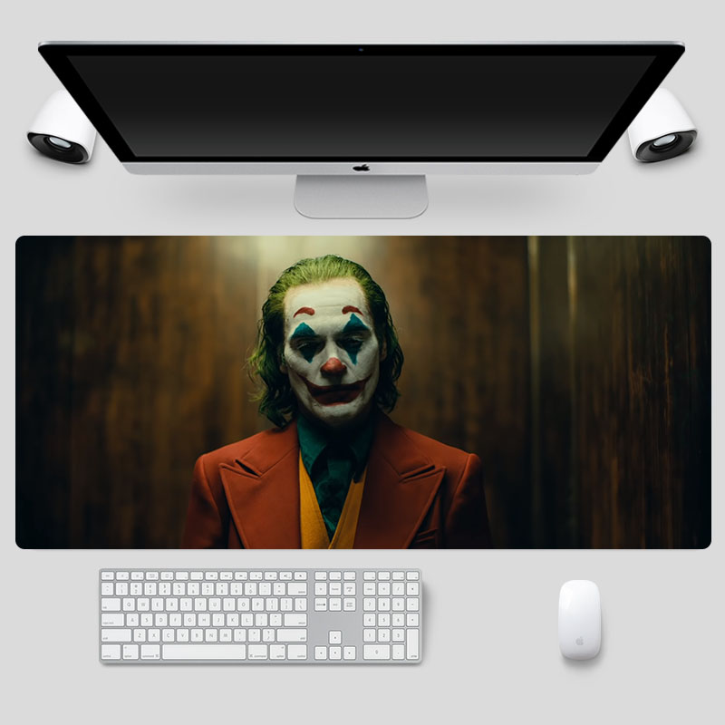 小丑joker2019电影dc周边超大鼠标垫防水键盘游戏办公桌垫子定制