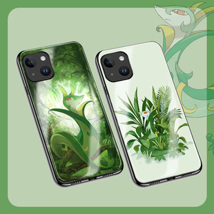 宝可梦君主蛇手机壳iphone16苹果IQOO华为OPPO三星小米vivo一加等