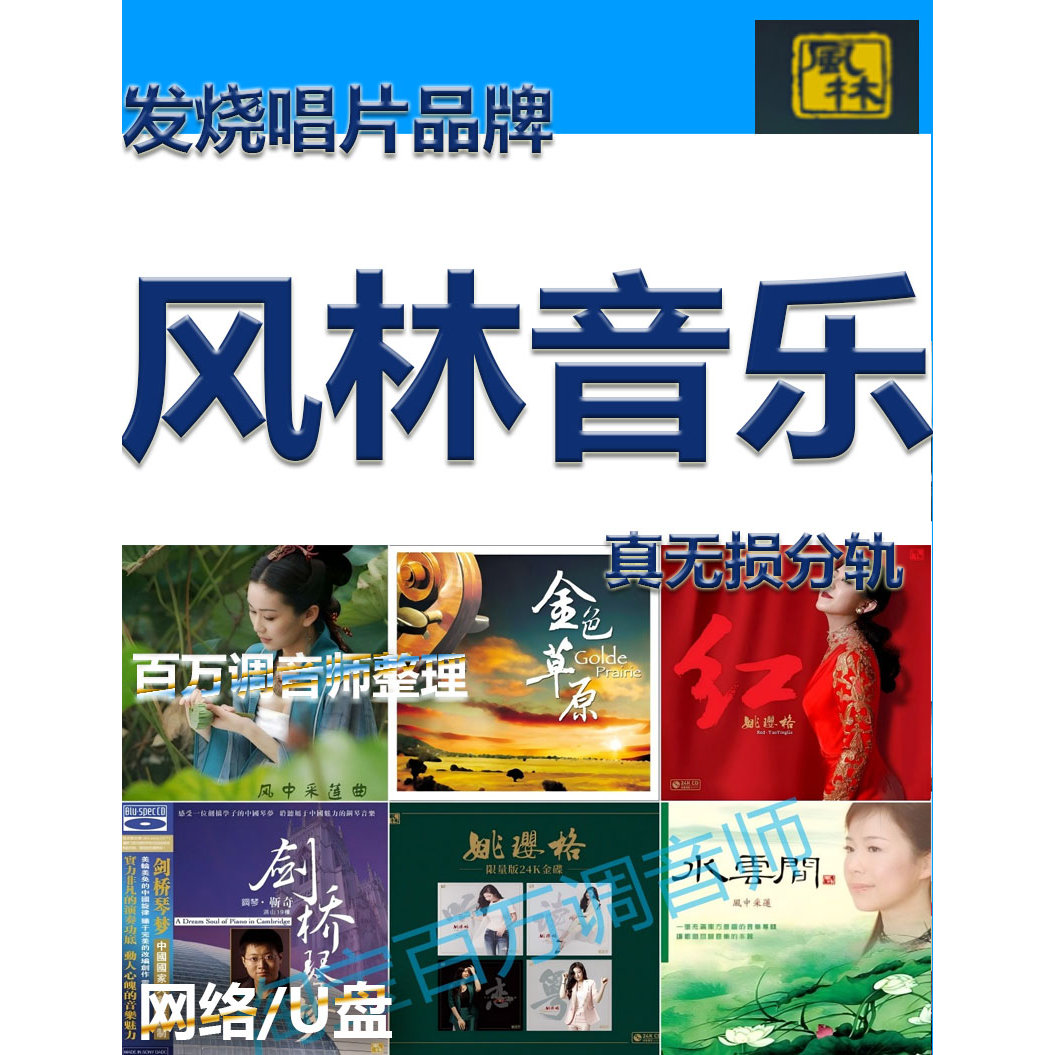 风林唱片发烧碟音乐U盘无损CD采样WAV专辑HIFI音质精校数播