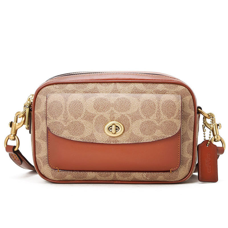 coach/蔻驰女包相机包willow单肩包女士老花拉链斜挎包奢侈品包包