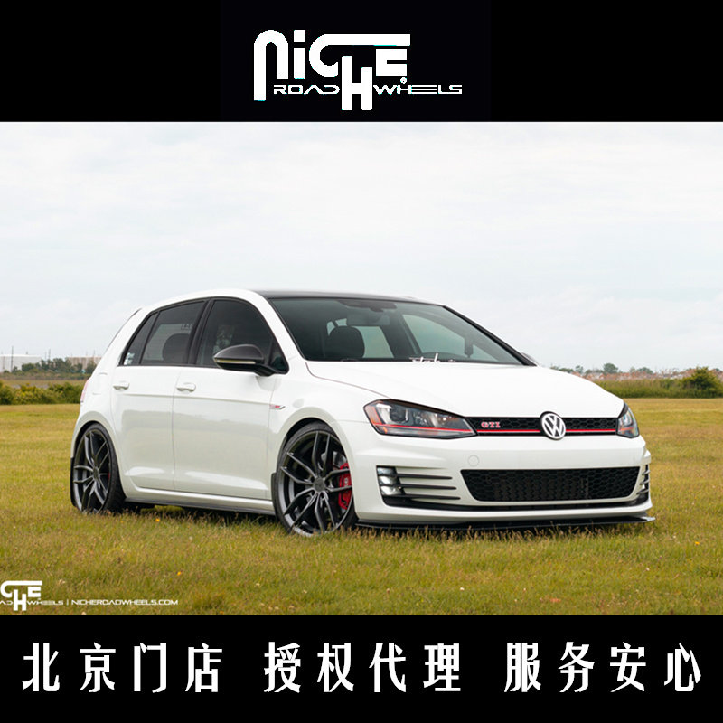 美国niche 高尔夫7代18寸改装轮毂 奥迪A3/S3 18寸轮毂 GTI 尚酷