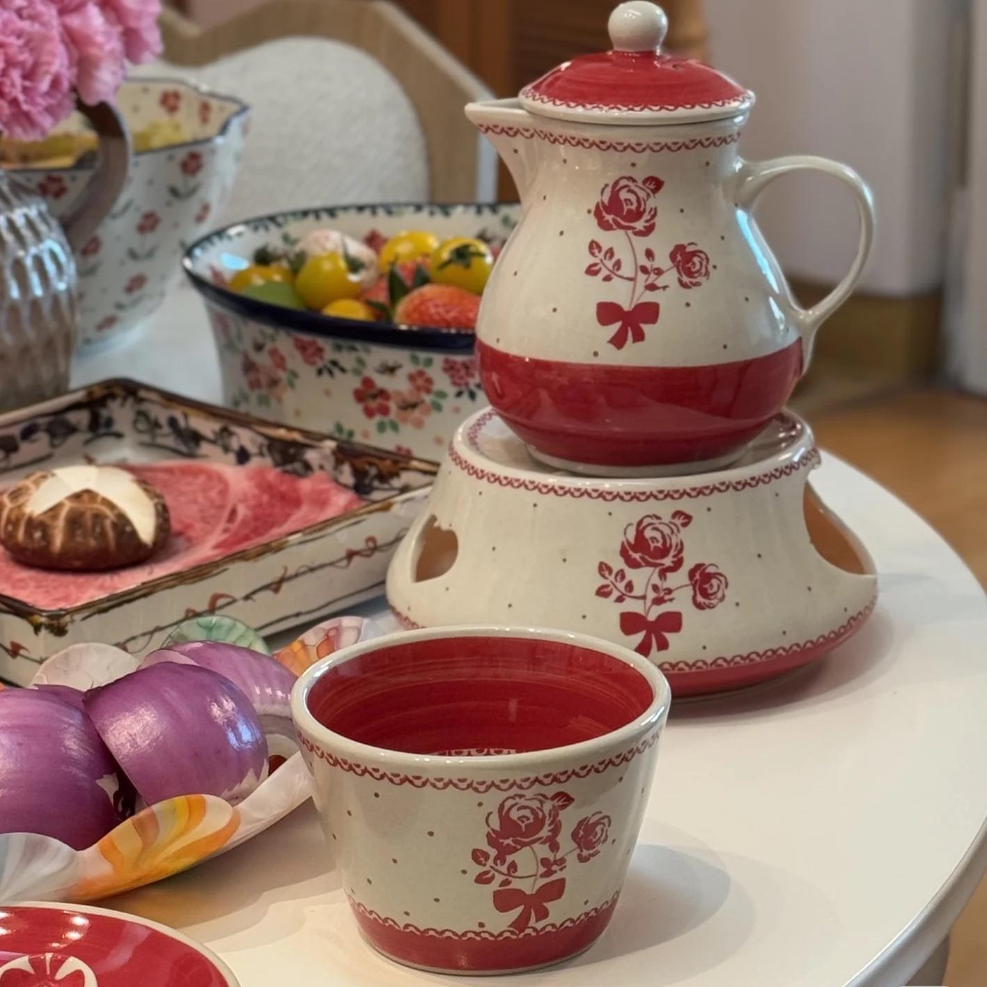 波兰进口手绘陶瓷马克杯