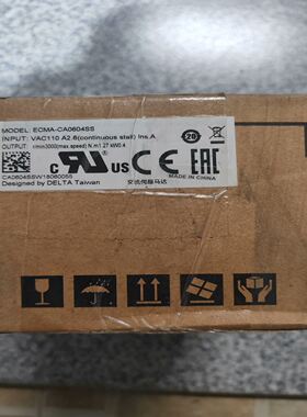 台达电机ECMA-CA0604SS ，盒码一致