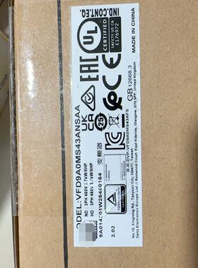 台达变频器VFD9A0MS43ANSAA