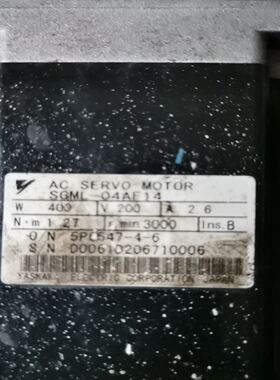 安川伺服电机SGML-04AF14，200W功率，3000转