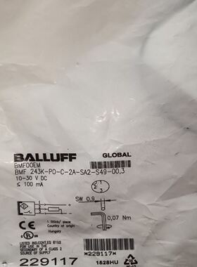 BALLUFF巴鲁夫BMF00EM磁性开关BMF 243