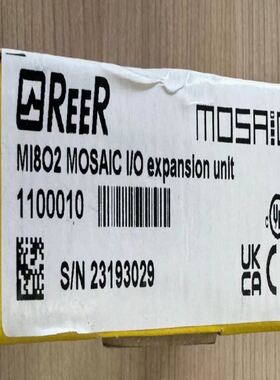 REER睿奥 安全继电器扩展模块 MI8O2 IO 1100010 RV 10
