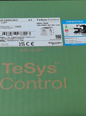 交流接触器LC1D150KUEC，TeSys Cont