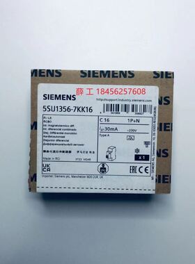 5SU1356-7KK16 微型断路器 5SU1_A_003 1P+N C16 6KA