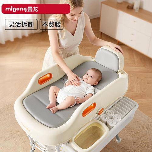 曼龙婴儿尿布台洗头床