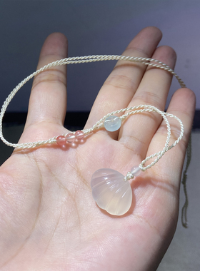 辈辈有福高冰玉髓项坠男女款