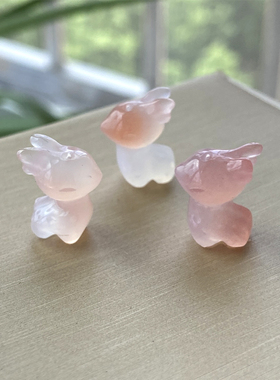 男女玉髓甜美小鹿项坠