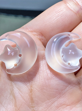 星星月亮星月同辉玉髓男女冰透