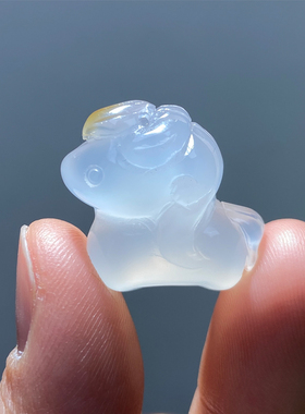 天然玛瑙玉髓荔枝冻马吊坠