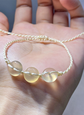 10厘小算盘珠冰透玛瑙手链