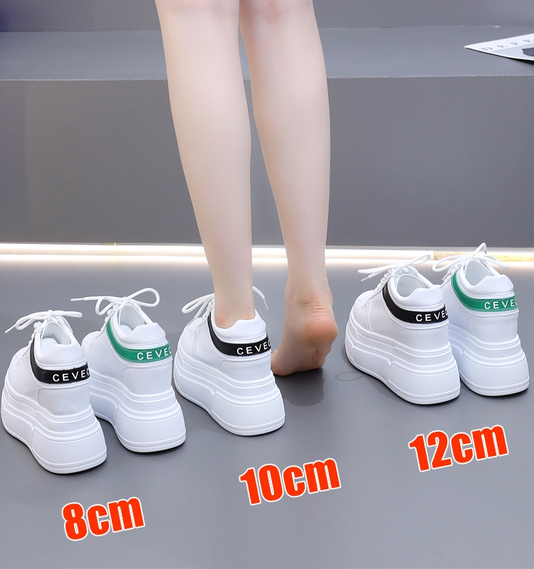 低帮系带显瘦厚底内增高12cm女鞋